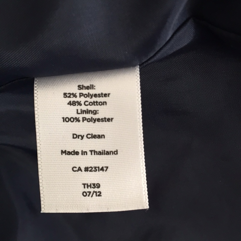 Talbots blue pattern blazer - Picture 7 of 9
